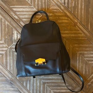 Antonio Melani Used once, Black Leather Backpack